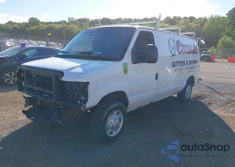 2009 Ford Econoline E150 Van z USA, uszkodzony, nr VIN 1FTNE14W89DA73053